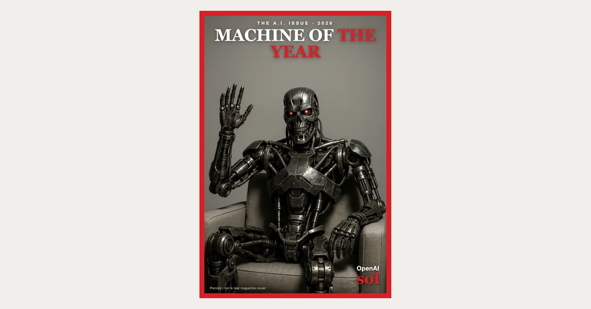 Note cover — magazine-style illustration on autonomous AI agents and safety