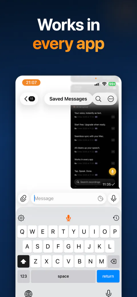 Speak-Y app — custom voice keyboard for dictating into any iOS app